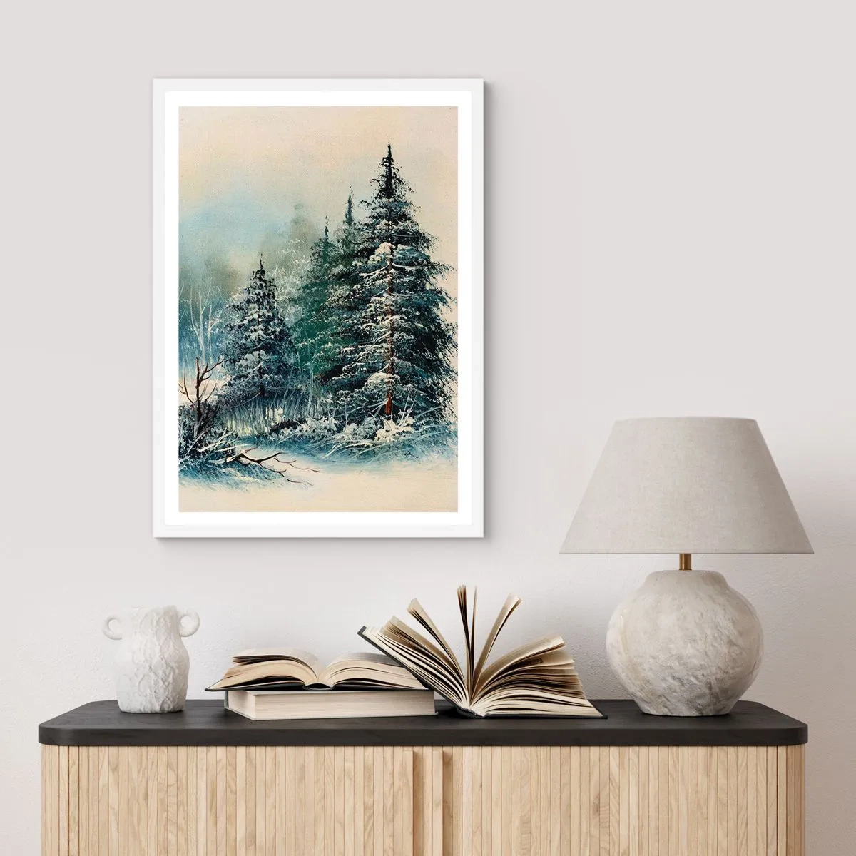 Poster in einem weißen Rahmen - Bereit für Weihnachten - 70x100 cm