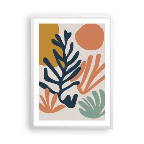 Poster in einem weißen Rahmen - Korallenmeere - 50x70 cm
