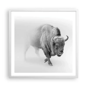 Poster in einem weißen Rahmen - König der Prärie - 60x60 cm