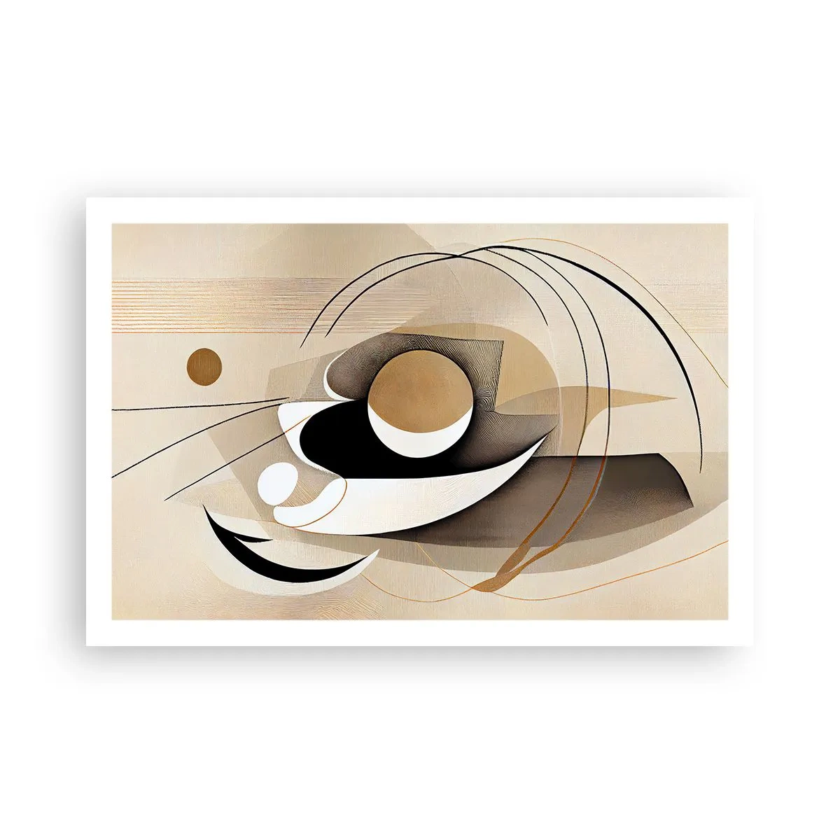 Poster - Komposition: die Essenz des Wortes - 91x61 cm