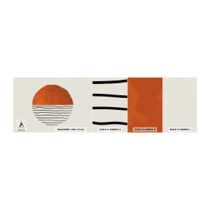 Fototapeten Muster Selbstklebend Deluxe Sticker - Im japanischen Klima - Abstraktion, Stück, Minimalismus - 100x30 cm