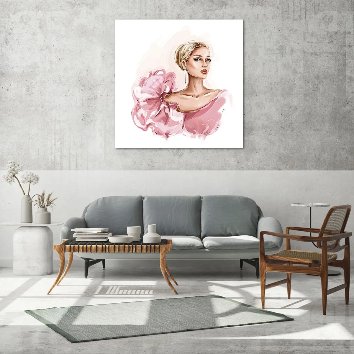 Glasbild - Bild auf glas - Wie gemalt ... - 50x50 cm