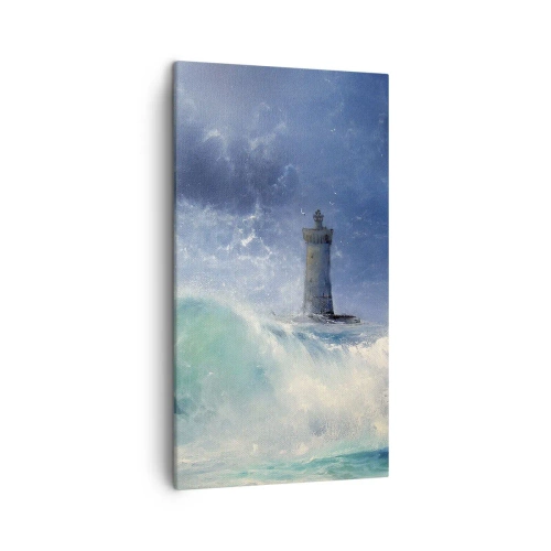Bild auf Leinwand - Leinwandbild - Auf der Hut vor den Elementen - 45x80 cm