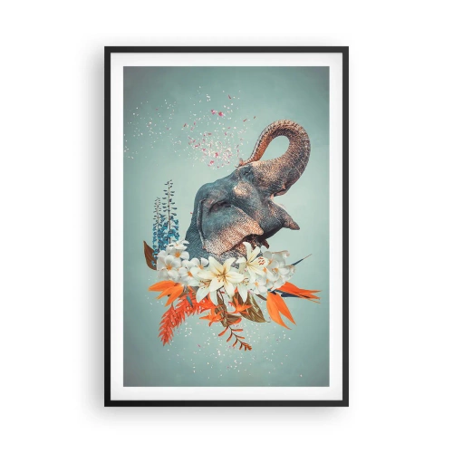 Poster in einem schwarzem Rahmen - Freudenschrei - 61x91 cm