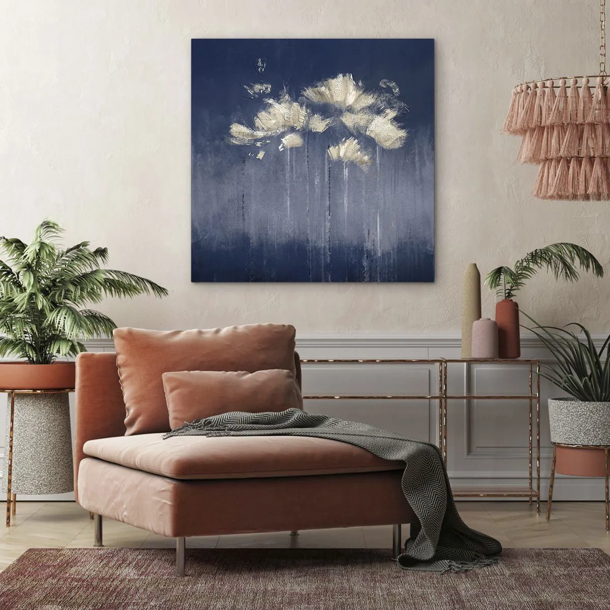 Bild auf Leinwand - Leinwandbild - Wie Blütenblätter im Wind - 40x40 cm