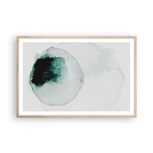 Poster in einem Rahmen aus heller Eiche - In einem Tropfen Wasser - 91x61 cm