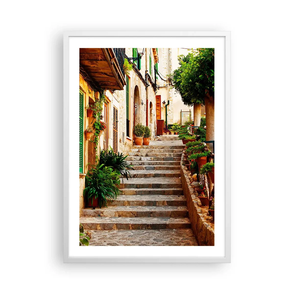 Poster in einem weißen Rahmen - Charme spanischer Feiertage - 50x70 cm