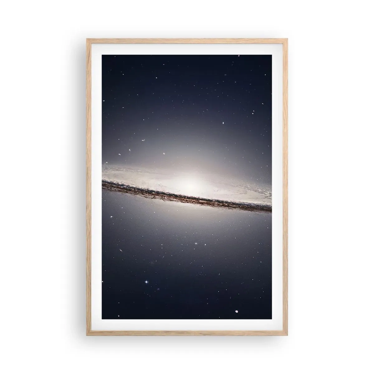 Poster in einem Rahmen aus heller Eiche - Vor langer Zeit in einer weit entfernten Galaxie ... - 61x91 cm