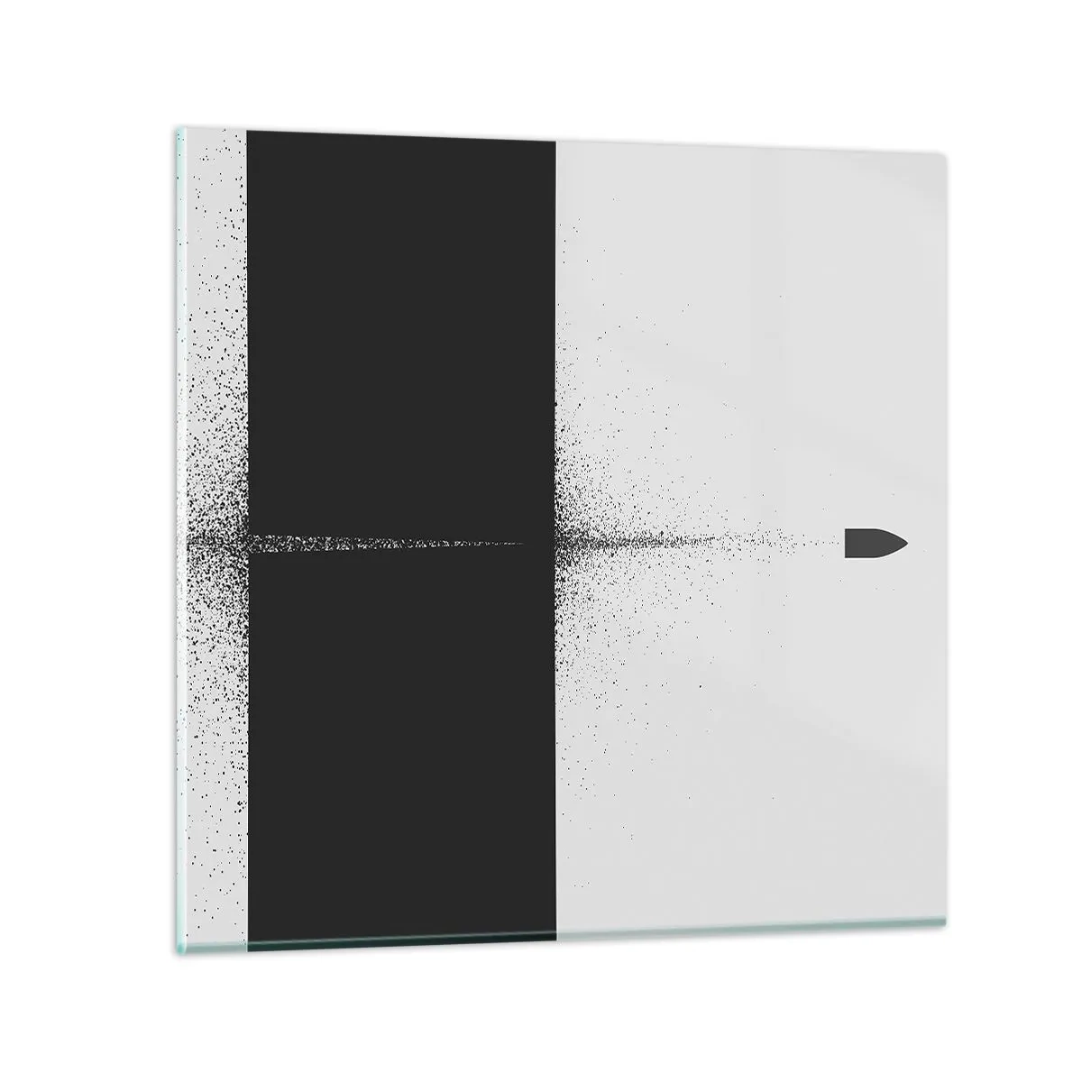 Glasbild - Bild auf glas - Direkt zum Ziel - 70x70 cm