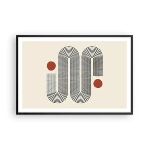 Poster in einem schwarzem Rahmen - Vom Anfang bis zum Ende - 91x61 cm