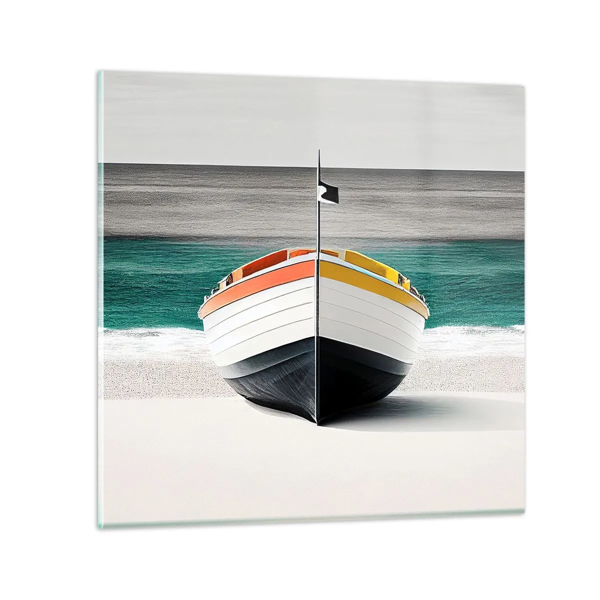 Glasbild - Bild auf glas - An seinem Platz - 50x50 cm