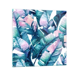 Glasbild - Bild auf glas - In einem Bananenhain - 70x70 cm