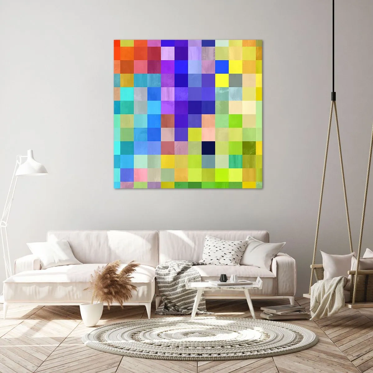 Bild auf Leinwand - Leinwandbild - Alle anderen, alle gleich - 50x50 cm