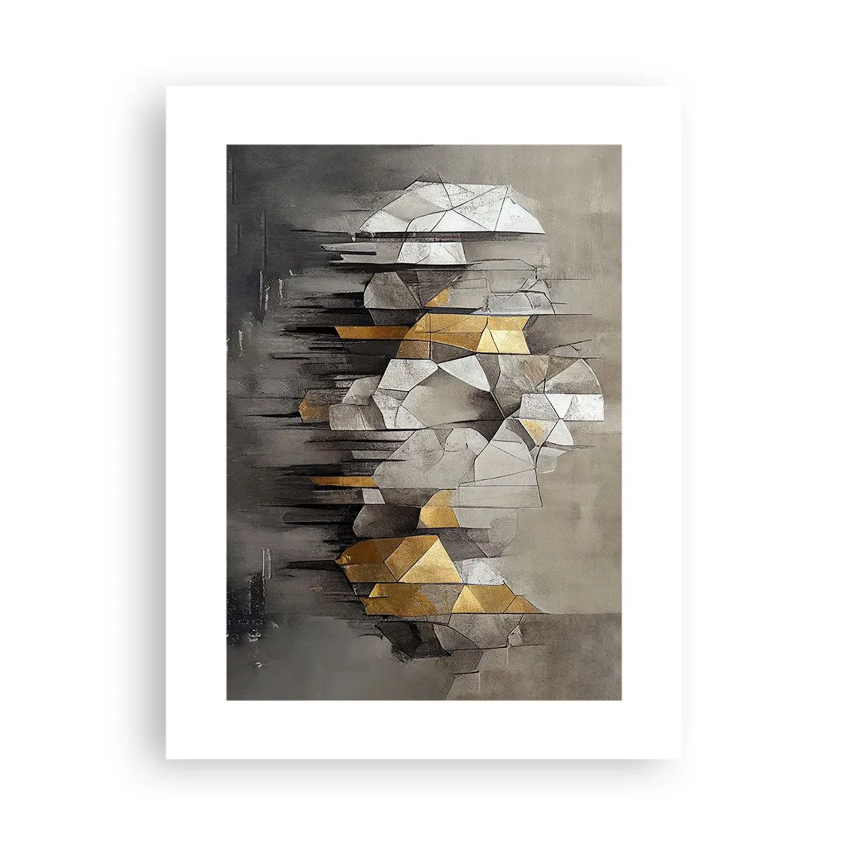 Poster - Komposition aus Eis und Licht - 30x40 cm