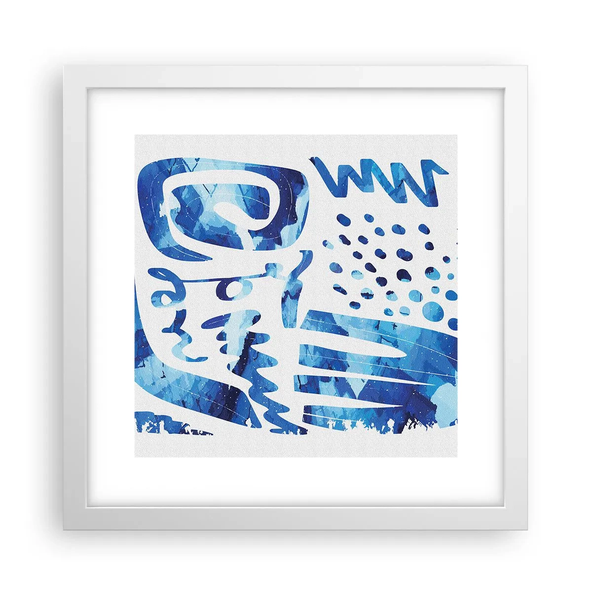 Poster in einem weißen Rahmen - Zurück zu den Wurzeln - 30x30 cm