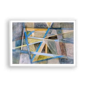 Poster in einem weißen Rahmen - Gerade oder diagonal? - 100x70 cm