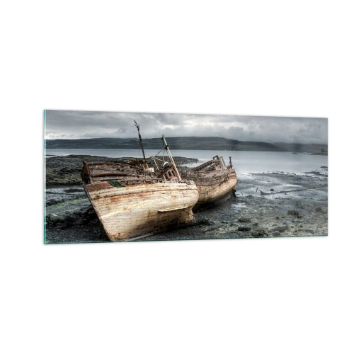 Glasbild - Bild auf glas - „Als Zeichen würdevoller Härten“ - 100x40 cm