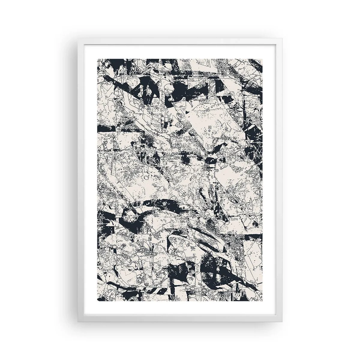 Poster in einem weißen Rahmen - Durchdringung der Gegensätze - 50x70 cm