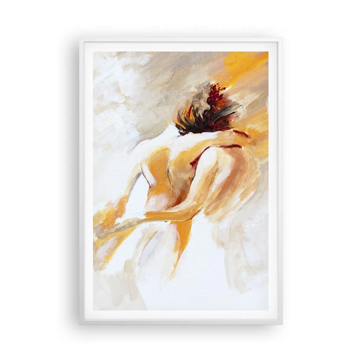 Poster in einem weißen Rahmen - Am Himmel der Nähe - 70x100 cm