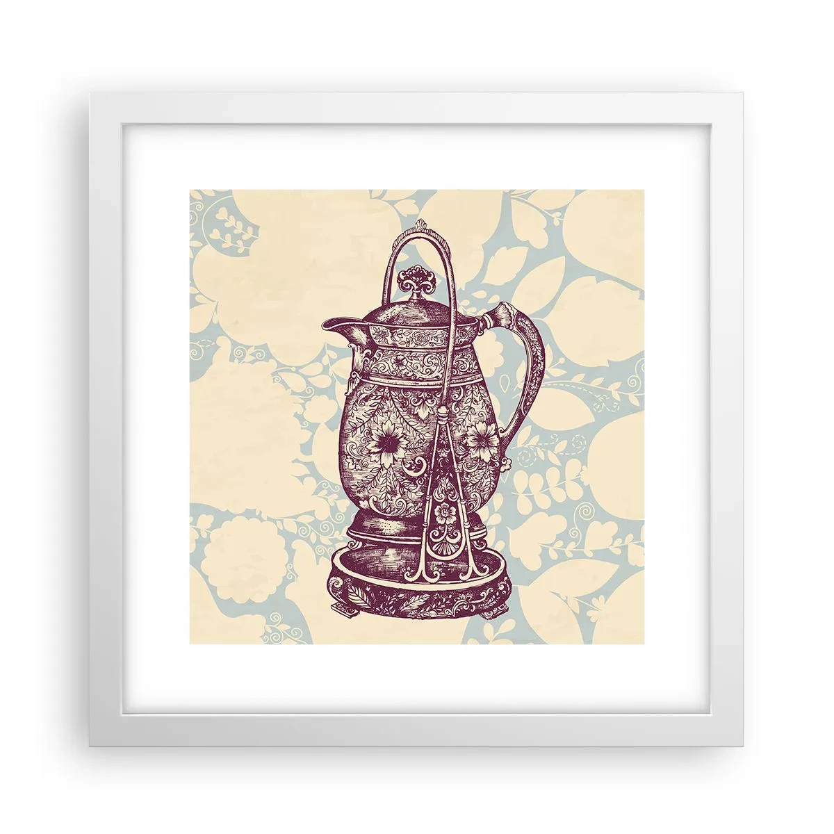 Poster in einem weißen Rahmen - Schönheit des Alltags - 30x30 cm