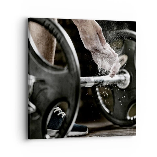 Bild auf Leinwand - Leinwandbild - Herausforderung angenommen! - 40x40 cm