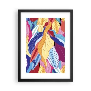 Poster in einem schwarzem Rahmen - Buntes Durcheinander - 30x40 cm
