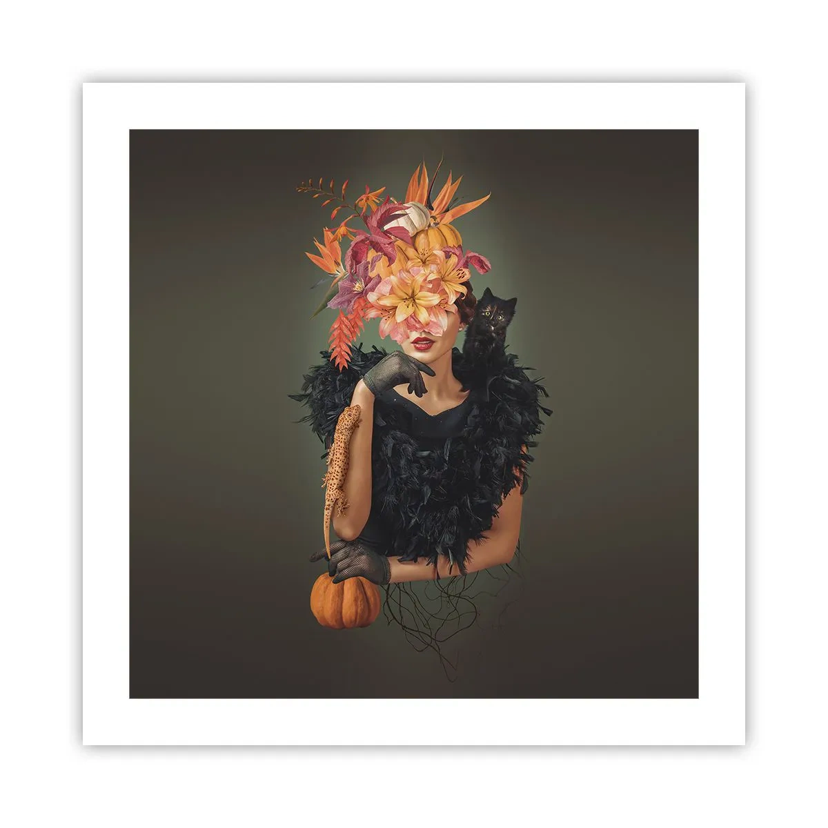 Poster - Der Zauber einer Hexe - 50x50 cm