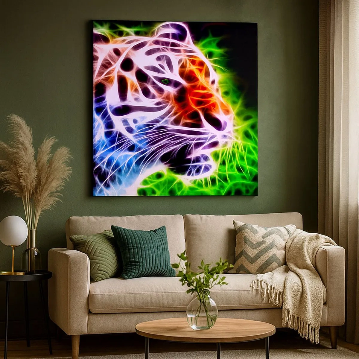 Bild auf Leinwand - Leinwandbild - Schreckliche Aura - 30x30 cm