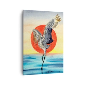 Bild auf Leinwand - Leinwandbild - Es ist Zeit zurückzugehen - 70x100 cm