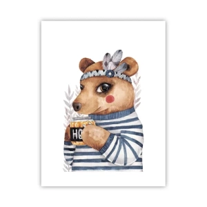 Poster - Süße Bärin - 30x40 cm