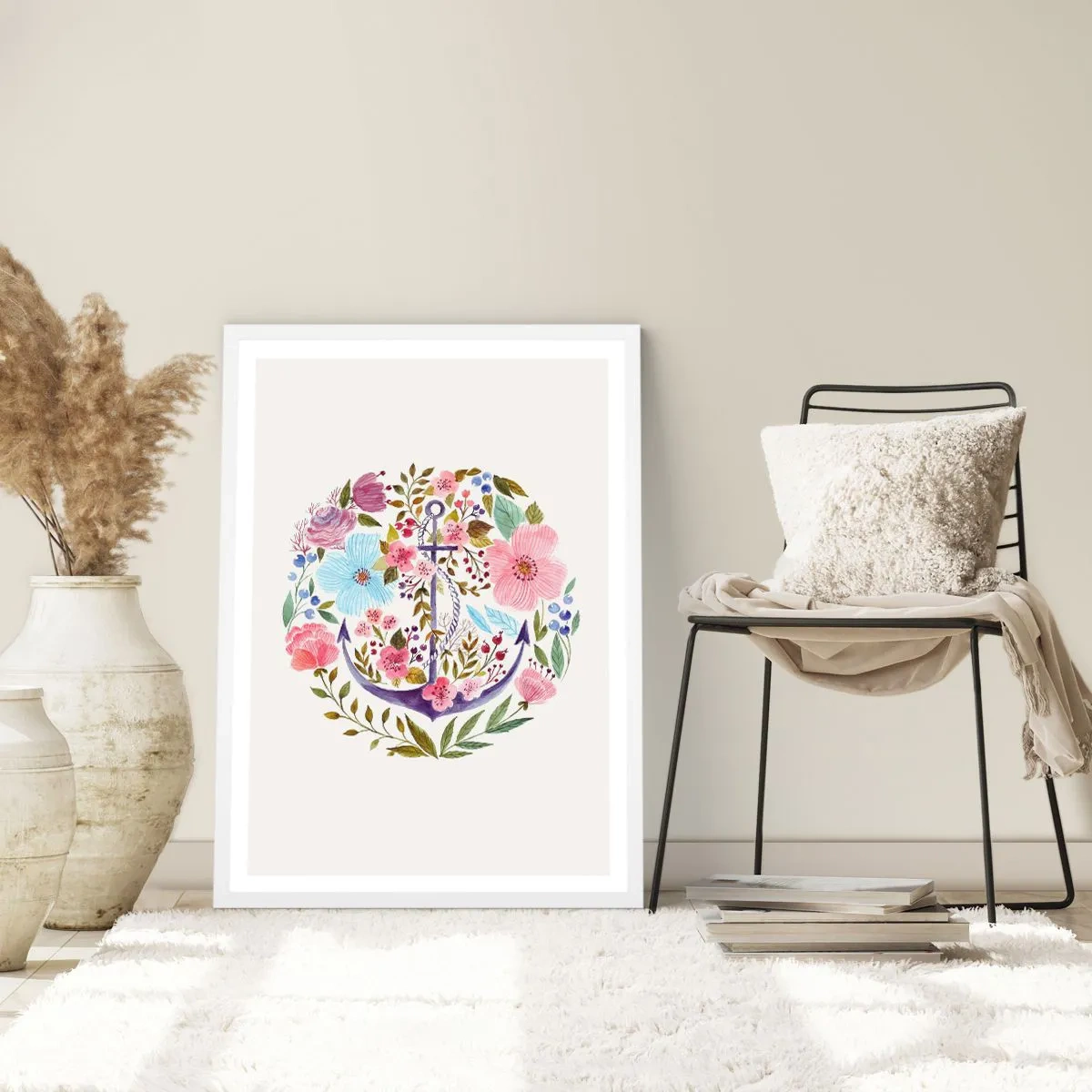 Poster in einem weißen Rahmen - Guter Traum eines Seemanns - 61x91 cm