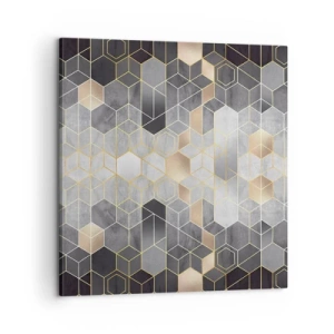 Bild auf Leinwand - Leinwandbild - Diamant-Komposition - 60x60 cm