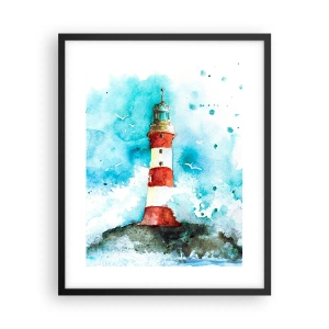 Poster in einem schwarzem Rahmen - Einheit der Elemente - 40x50 cm