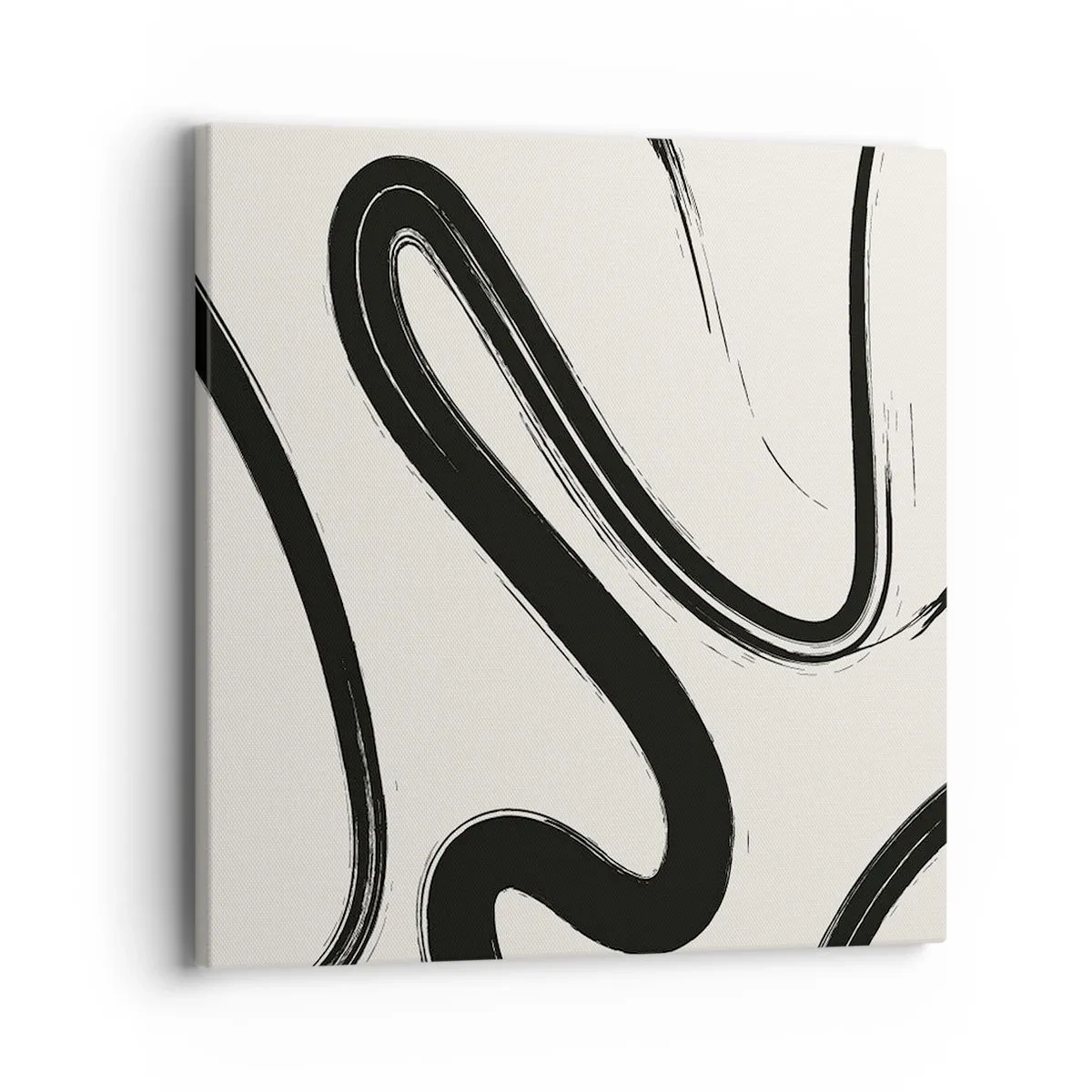 Bild auf Leinwand - Leinwandbild - Schwarz-Weiß-Laune - 40x40 cm