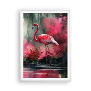 Poster in einem weißen Rahmen - Lektion in natürlicher Anmut - 70x100 cm