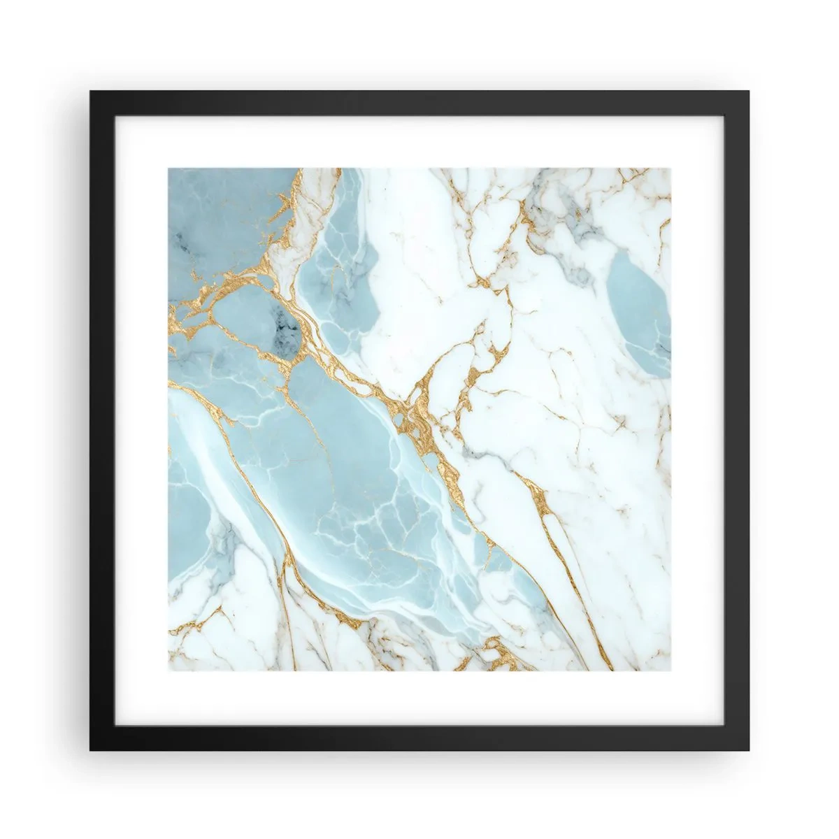 Poster in einem schwarzem Rahmen - Reichtum des Steins - 40x40 cm