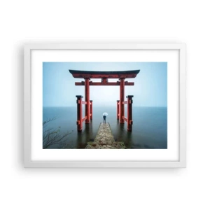 Poster in einem weißen Rahmen - Japanische Träumerei - 40x30 cm