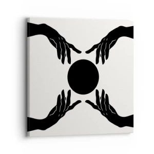 Bild auf Leinwand - Leinwandbild - Geheimes Zeichen - 30x30 cm