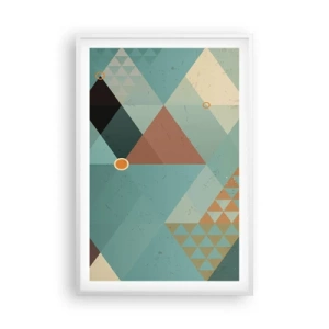 Poster in einem weißen Rahmen - Einheit der Vielheit, Vielheit der Einheit - 61x91 cm