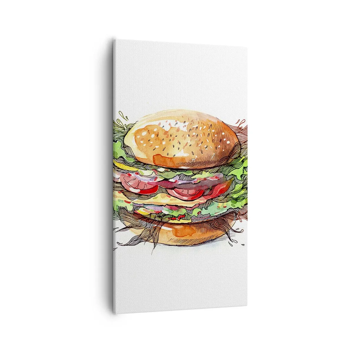 Bild auf Leinwand - Leinwandbild - Heiße Versuchung - 55x100 cm