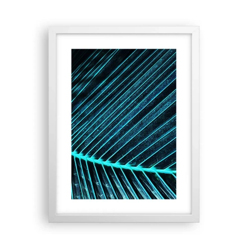 Poster in einem weißen Rahmen - Grüne Textur - 30x40 cm