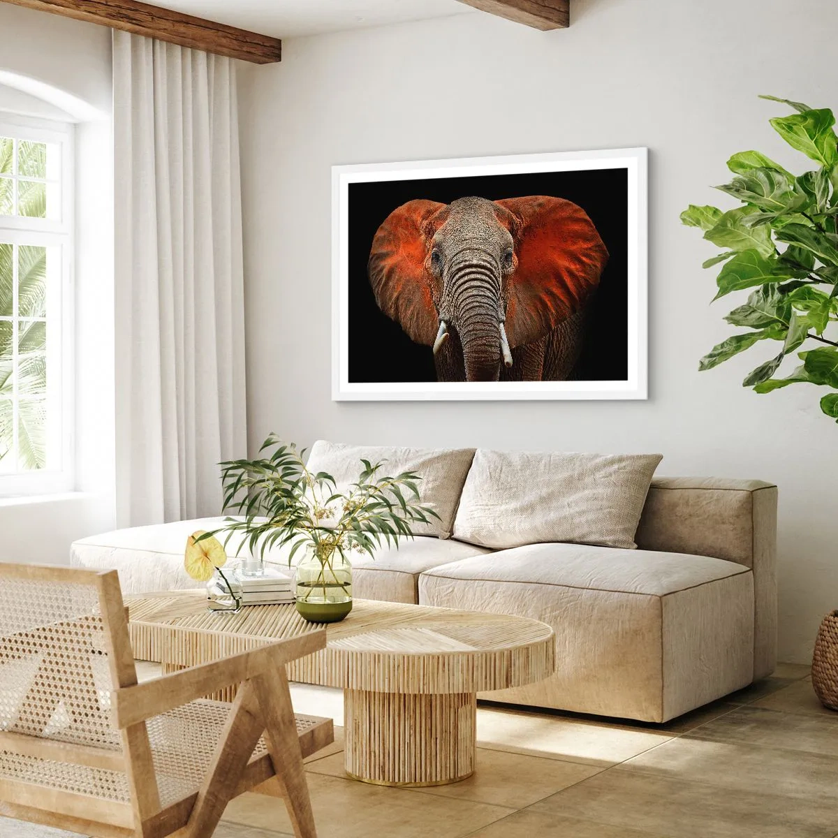 Poster in einem weißen Rahmen - Ich bin wild und du? - 40x30 cm