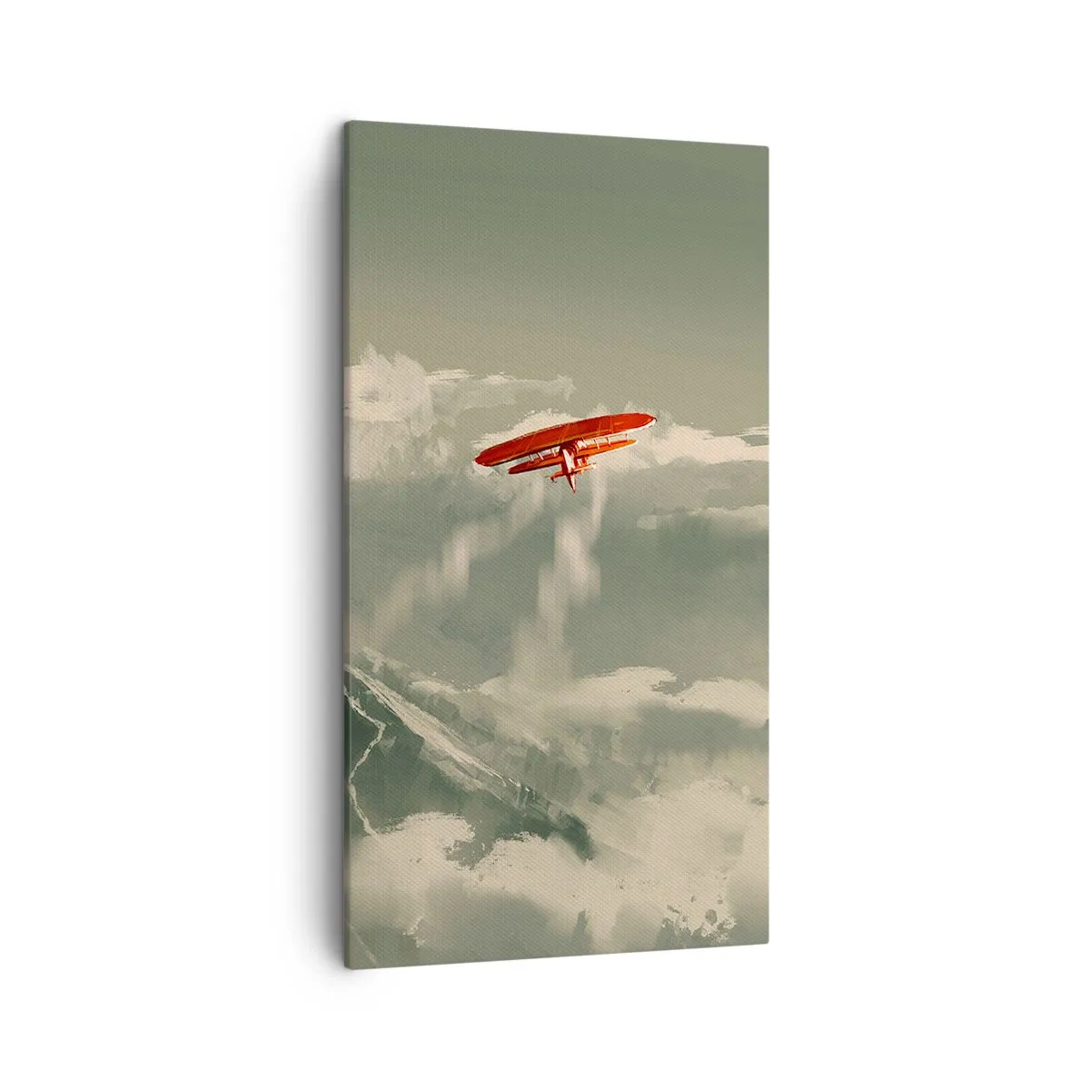 Bild auf Leinwand - Leinwandbild - Furchtloser Pionier - 45x80 cm