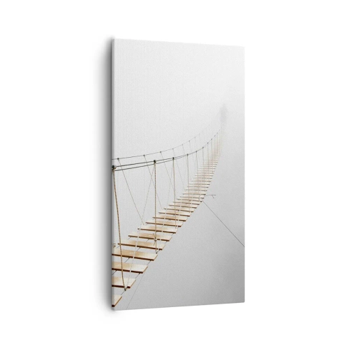 Bild auf Leinwand - Leinwandbild - Wohin wird es dich führen? - 55x100 cm