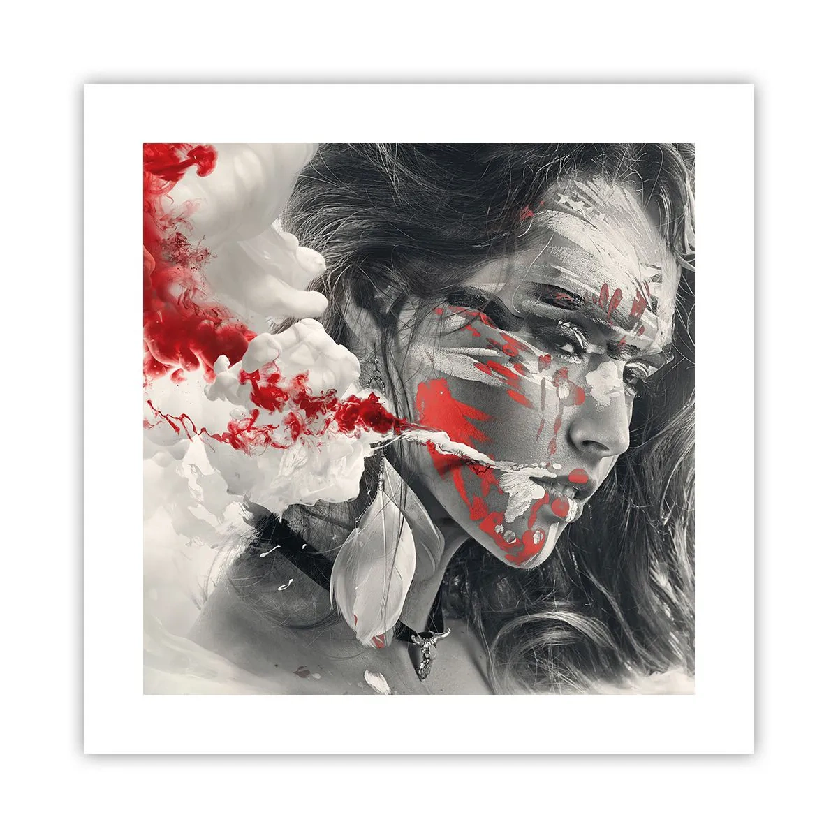 Poster - Im Dunst der Absurdität - 40x40 cm