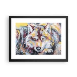 Poster in einem schwarzem Rahmen - Seelenfrieden unter den Lieben - 40x30 cm