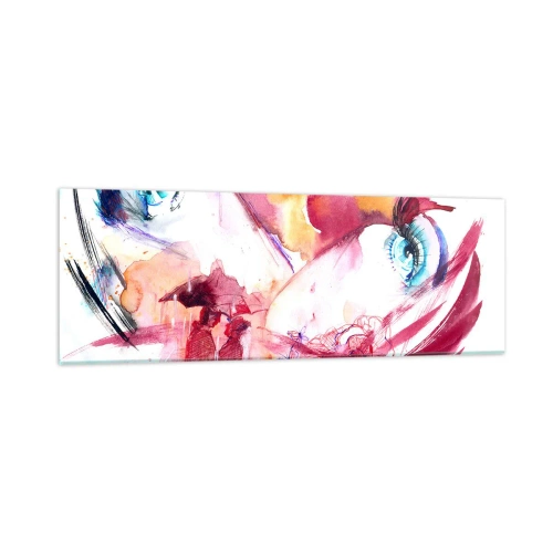 Glasbild - Bild auf glas - Die Welt gedeiht in der Nähe - 90x30 cm