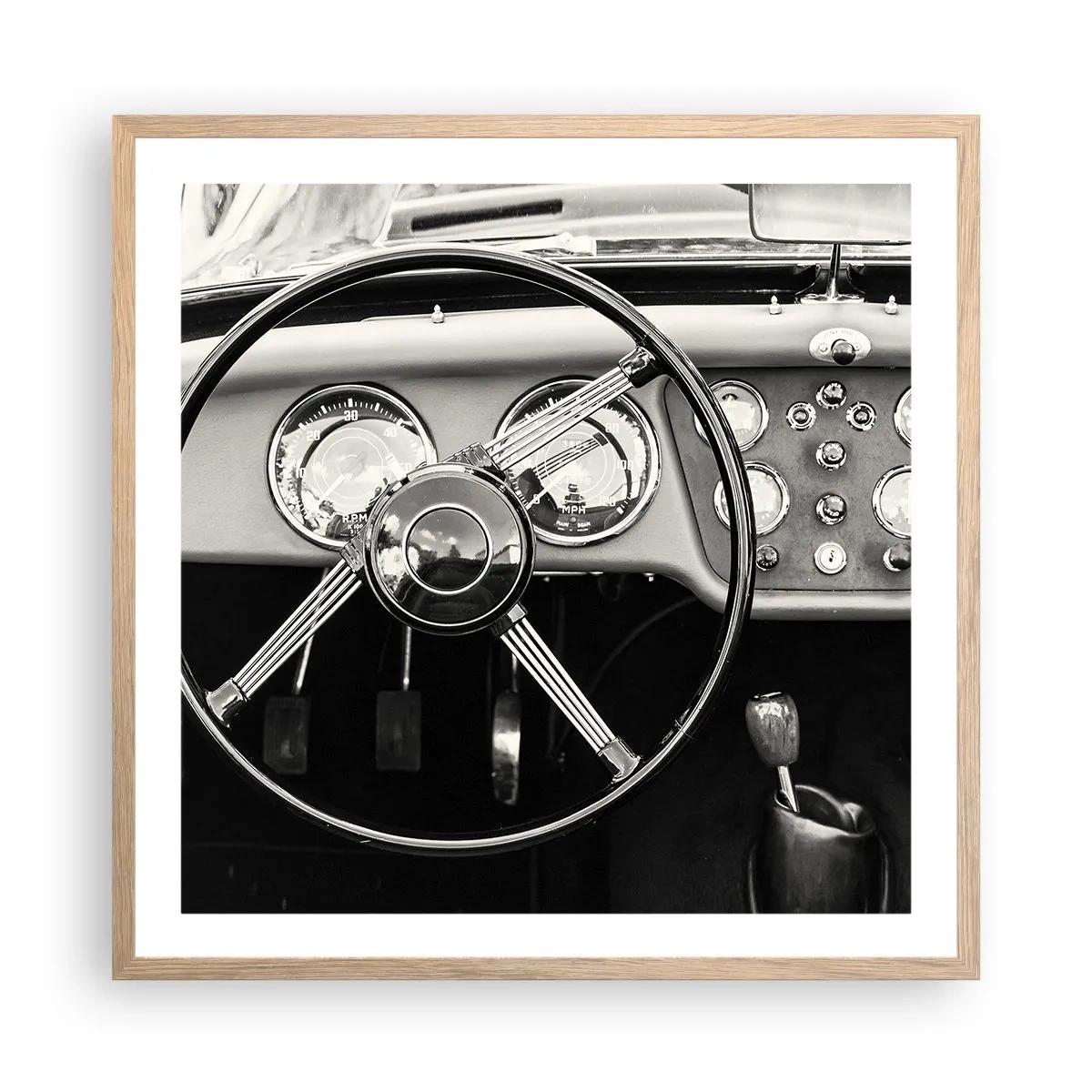 Poster in einem Rahmen aus heller Eiche - Ein Sammlertraum - 60x60 cm