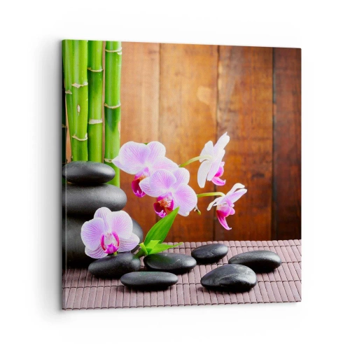 Bild auf Leinwand - Leinwandbild - Treffen Sie die Freuden des Ostens - 60x60 cm