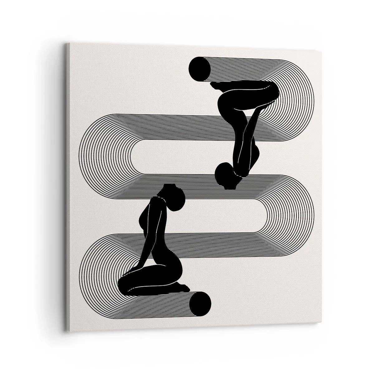 Bild auf Leinwand - Leinwandbild - Sinnliche Symmetrie - 60x60 cm